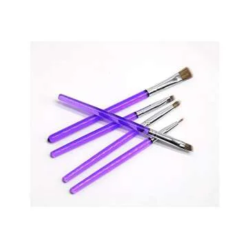 AK ART KITCHENWARE Sugar Cookie Brushes Set Gum Paste Flower Tools Fondant Cake Decorating Supplies Bakeware Kitchen Utensil Bakery Tools (Set of 5pcs)