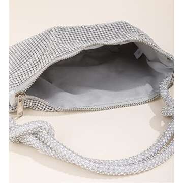 Sparkly Rhinestone Purse for Women - Evening Handbag