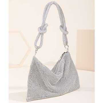 Sparkly Rhinestone Purse for Women - Evening Handbag