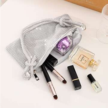 Sparkly Rhinestone Purse for Women - Evening Handbag