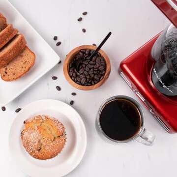 Stylish Nostalgia Retro 12-Cup Coffee Maker with Features