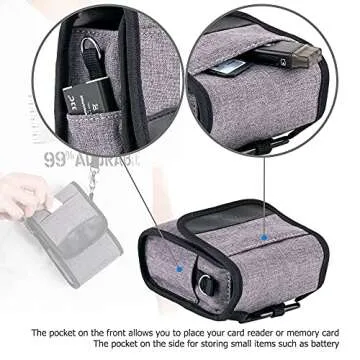 Kiorafoto Compact Camera Pouch for Sony Canon Olympus Ricoh
