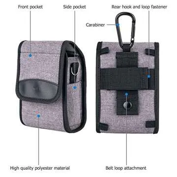 Kiorafoto Compact Camera Pouch for Sony Canon Olympus Ricoh