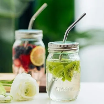 ALINK 8-Pack Stainless Steel Straws for Yeti Tumblers