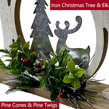 Eternhome Rustic Christmas Decoration Joy Sign for Home