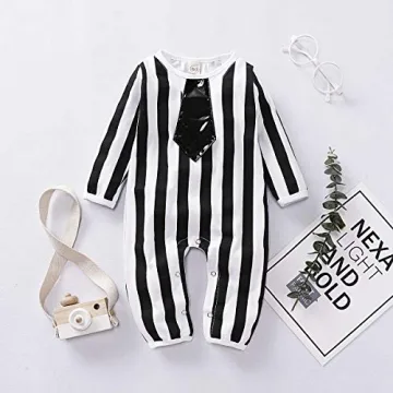 Enchanted Viworld Striped Baby Jumpsuit for Halloween