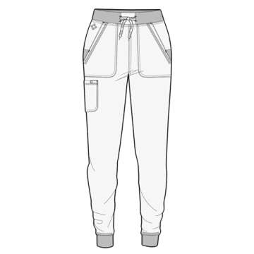 Med Couture Scrub Pants for Women Jogger Pant with 5 Pockets, Lightweight, Ultra Soft, 2-Way Stretch Fabric Plus Size - MC7710, 2XL, Olive