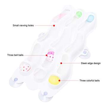 FengXing Cat Toys - Cat Track Toy Ball and Bell with 3 Layers, Cat Toys Interaction Play Attracts Fun and Exercise for Kittens, Sucker Cat Toy Saves Space.