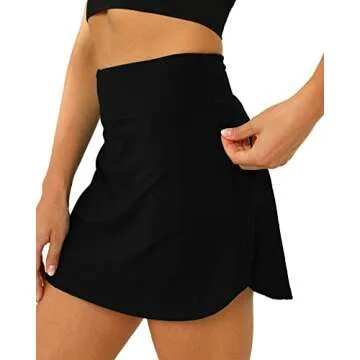 Stylish Aurgelmir Women's Golf Tennis Skort with Pockets