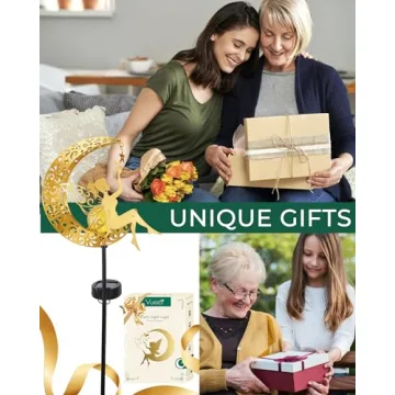 Vuees Fairy Moon Solar Garden Light - Unique Outdoor Decor