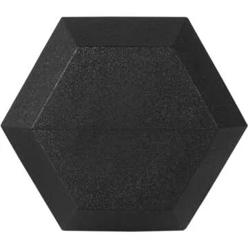 Fitvids Rubber Encased Hex Dumbbell, Set Including 5, 10, 15, 20LB Pairs