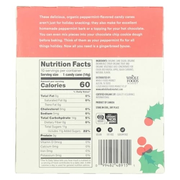 Organic Peppermint Candy Canes for a Guilt-Free Treat