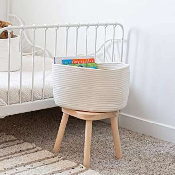 OrganiHaus Stylish Cotton Rope Storage Basket for All Needs