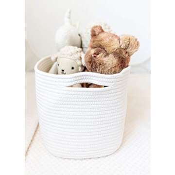 OrganiHaus Stylish Cotton Rope Storage Basket for All Needs