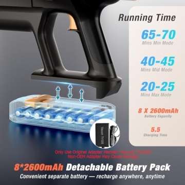 VBUOO Cordless Vacuum 600W Powerful and Lightweight