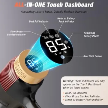 VBUOO Cordless Vacuum 600W Powerful and Lightweight