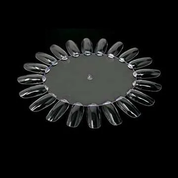 Honbay 20PCS Plastic 20 Tips False Nail Swatches Wheels Nail Art Color Polish Display Wheel for Manicure
