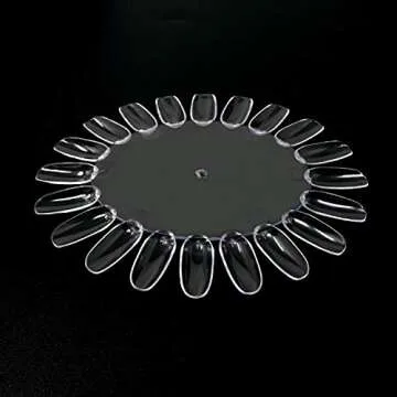 Honbay 20PCS Plastic 20 Tips False Nail Swatches Wheels Nail Art Color Polish Display Wheel for Manicure