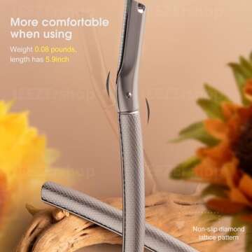 tEEZErshop Dermaplane Razor for Women Face with 20PCS Blades,Professional Facial Razors for Peach Fu...