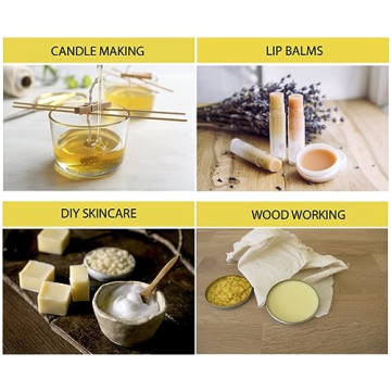 Pure Cosmetic Grade Beeswax Pellets for DIY Skincare & Crafts