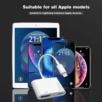 Lightning to HDMI Adapter for iPhone, 1080P HD Connectivity