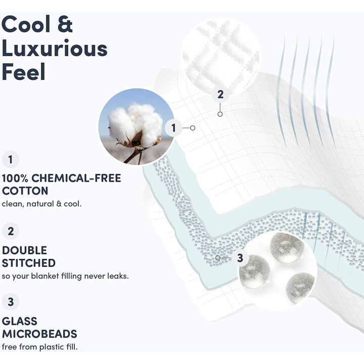 Baloo Weighted Blanket - 12 lbs, Cotton, 42x72