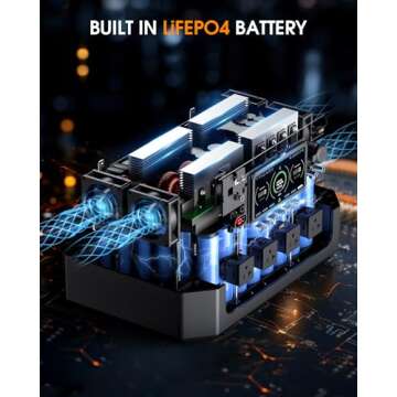 EBL Portable Power Station 2000W, 2096.64Wh Solar Generator LiFePO4 (LEP) Battery(4000W Surge), 1-2 Hours to Full Charge, Solar Generator for Home Backup, Emergency, Outdoor Camping