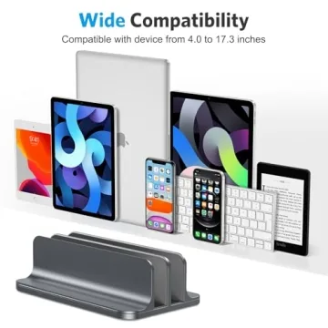 OMOTON Adjustable Vertical Laptop Stand for All Devices