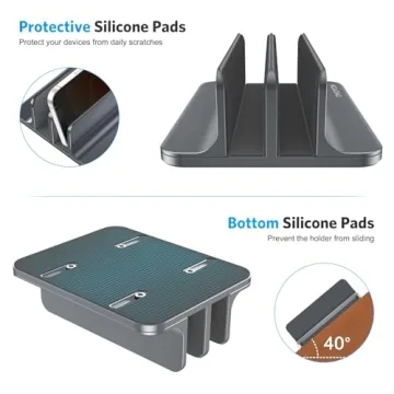 OMOTON Adjustable Vertical Laptop Stand for All Devices