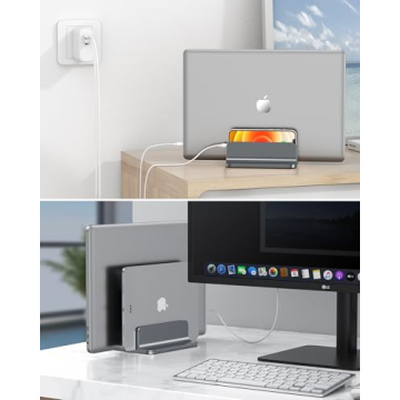 OMOTON Adjustable Vertical Laptop Stand for All Devices