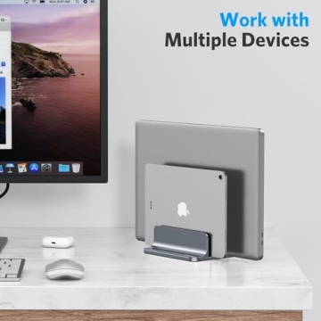 OMOTON Adjustable Vertical Laptop Stand for All Devices