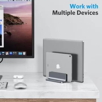OMOTON Adjustable Vertical Laptop Stand for All Devices