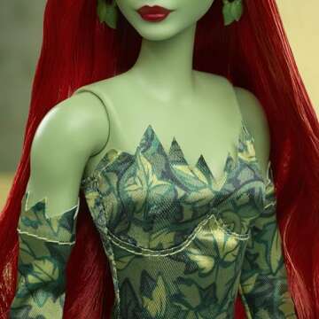 Barbie Signature Poison Ivy Collector Doll with Posable Body, Iconic Outfit, & Accessories, DC Batman 85th Anniversary Collectible
