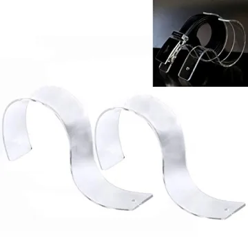 Clear Acrylic Belt Display Stands for Organized Closets