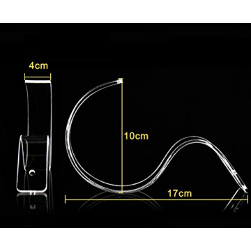 Clear Acrylic Belt Display Stands for Organized Closets