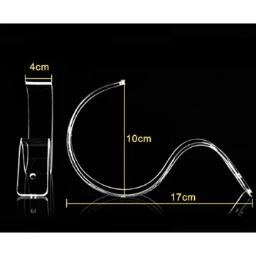 Clear Acrylic Belt Display Stands for Organized Closets