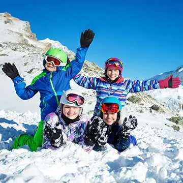 Hicarer Winter Gloves for Kids Waterproof Snow Ski Gloves