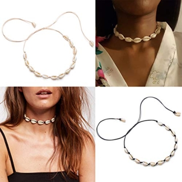 Stylish Natural Cowrie Shell Necklace for Summer