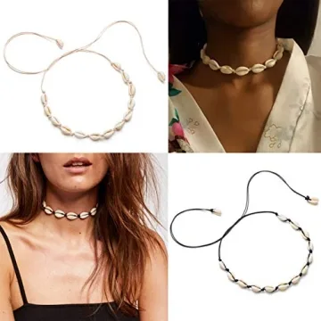 Stylish Natural Cowrie Shell Necklace for Summer