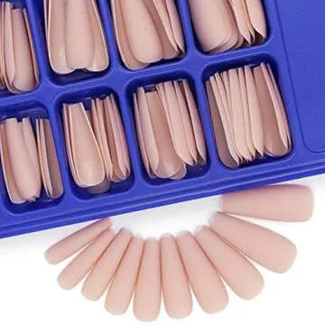 AddFavor 400pc Long Press on Nails for DIY Nail Art