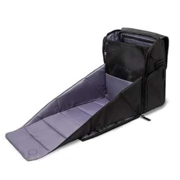 PAPERCLIP Willow Diaper Bag Backpack with Fold-Out Changing Station (Forest Black)