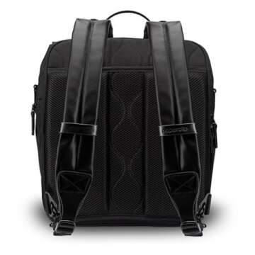 PAPERCLIP Willow Diaper Bag Backpack with Fold-Out Changing Station (Forest Black)