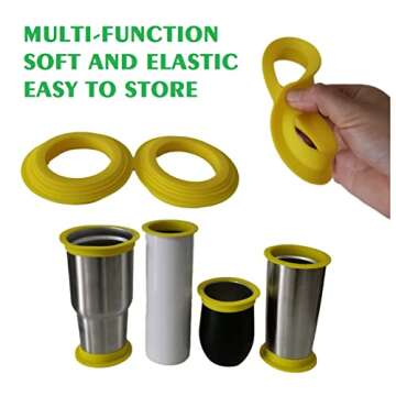 Silicone Tumbler Shields - Versatile Protectors for Crafting