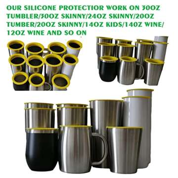 Silicone Tumbler Shields for Easy DIY Painting