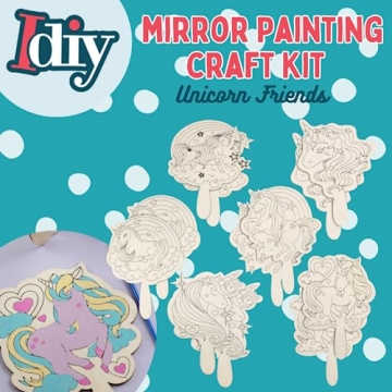 Craft Kits for Kids - Paint Your Own Unicorn Mirrors