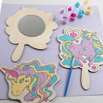 Craft Kits for Kids - Paint Your Own Unicorn Mirrors