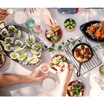 Elegant Palais Essentials Farmhouse Marble Coasters  Set of 4