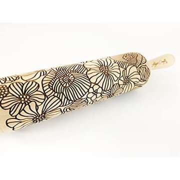 POPPY Embossing Rolling Pin for Stunning Cookies