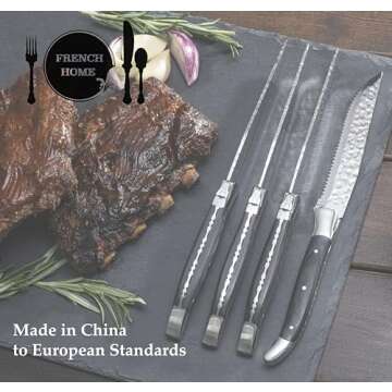 Elegant French Laguiole Spreader Set - 8 Pieces for Entertaining