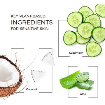 Babo Botanicals Purifying Swim & Sport 2-in-1 Shampoo & Wash with Natural Cucumber and Aloe Vera, for Babies, Kids or Sensitive Skin 16 Fl Oz